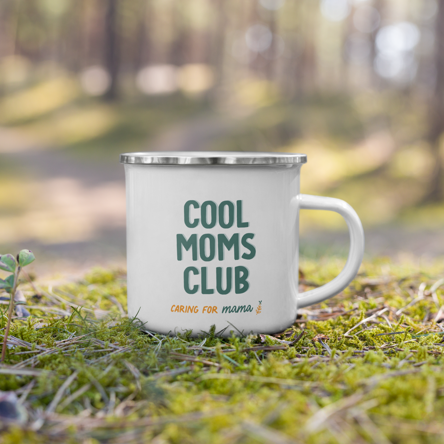 Cool Moms Club Enamel Mug